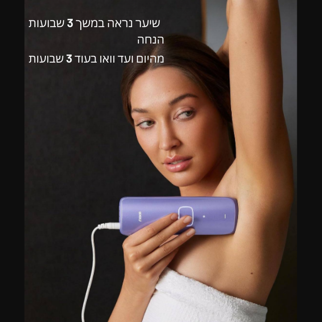 ™Lumiro | לייזר IPL – טכנולוגיית קירור פטנט, הסרת שיער לכל הגוף