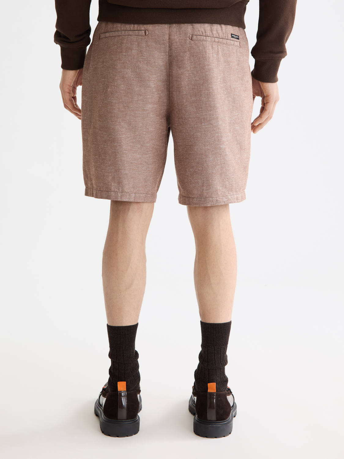 מכנסי פשתן קצרים לגברים Linen