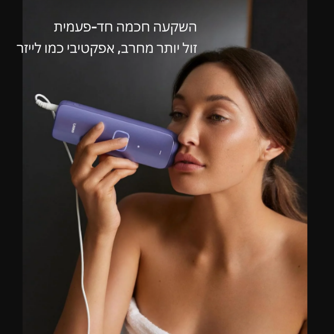 ™Lumiro | לייזר IPL – טכנולוגיית קירור פטנט, הסרת שיער לכל הגוף