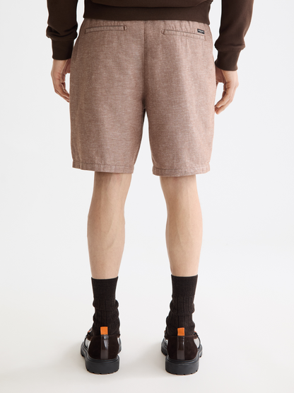 מכנסי פשתן קצרים לגברים  Linen
