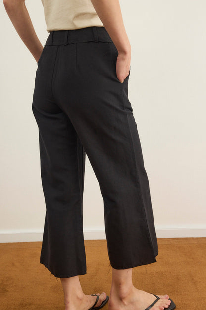 מכנסיים ארוכים לנשים Linen Raw